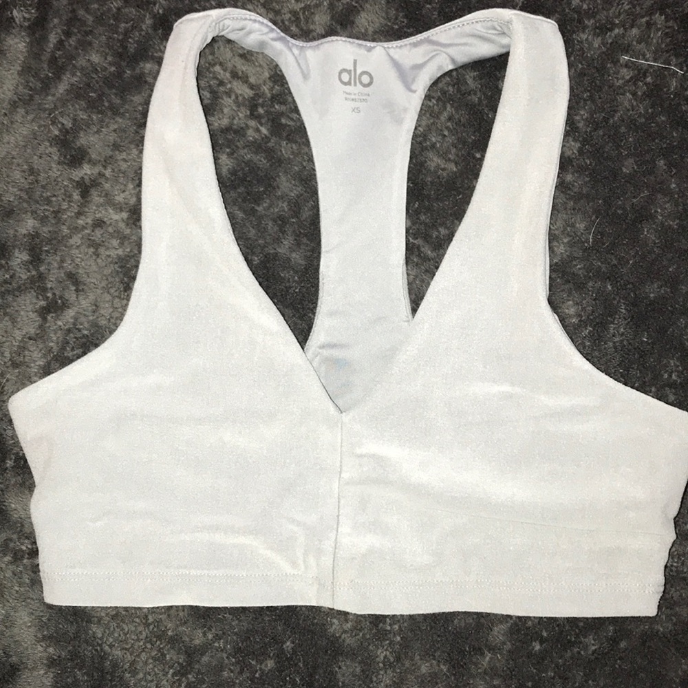 Alo Yoga Gray Racerback Bra XS
